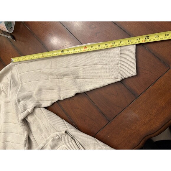 Vintage Men's Beige‎ Izod Pullover Crew Neck Sweater XL - Picture 8 of 8